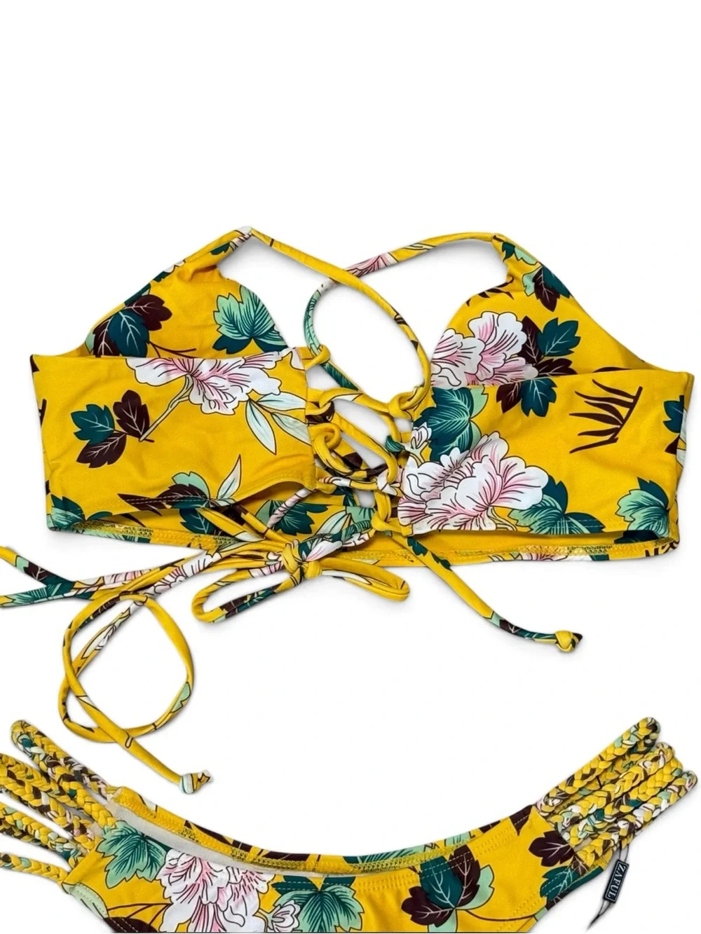 NWT Zaful 2pc Floral Bikini Size Large 8